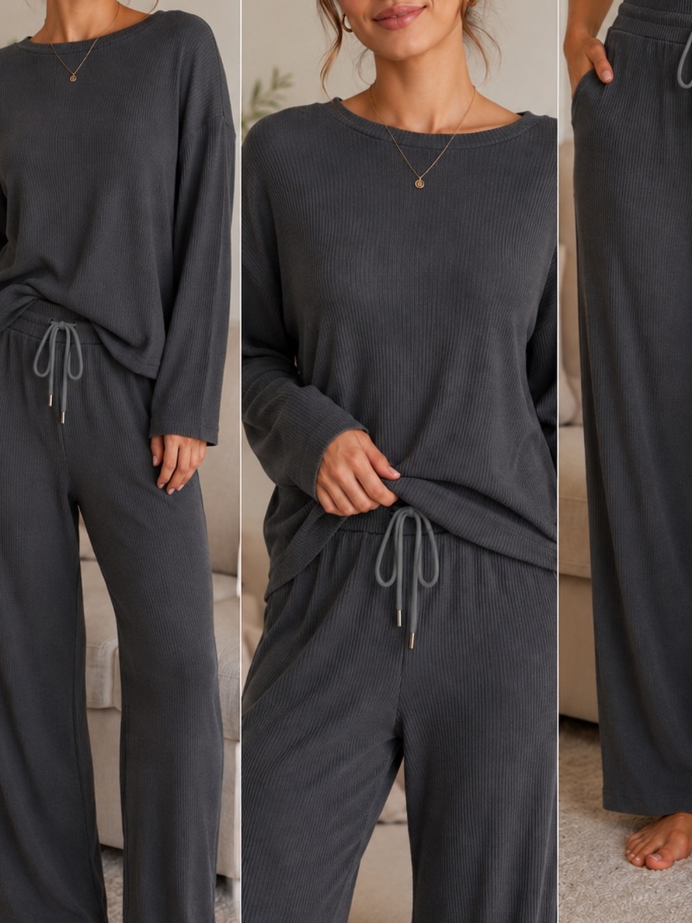 Honeydew 2 pieces set Charcoal Gray